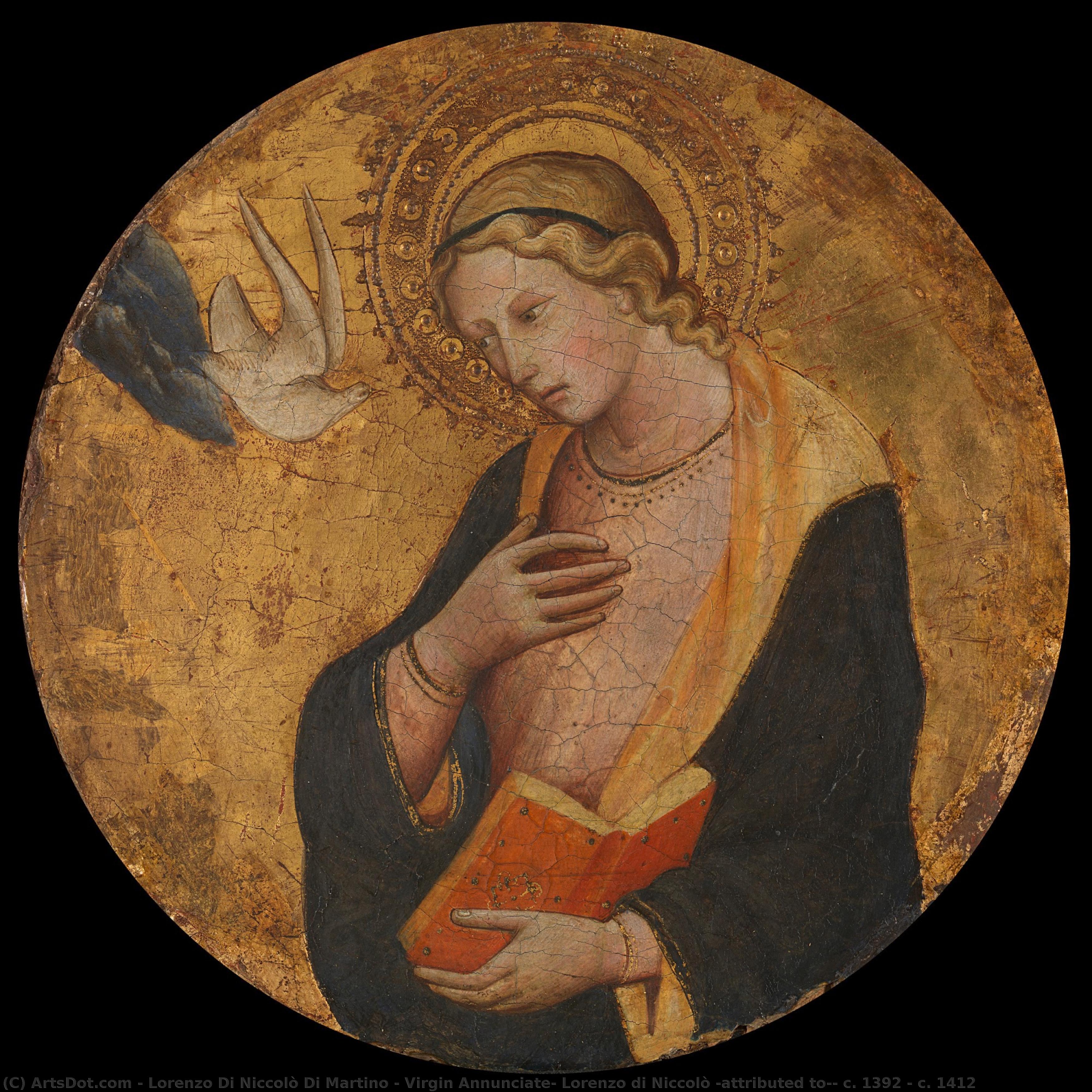 Virgin Annunciate, Lorenzo Di Niccolò (attributed To), C. 1392 - C. 1412 — Lorenzo Di Niccolò Di Martino