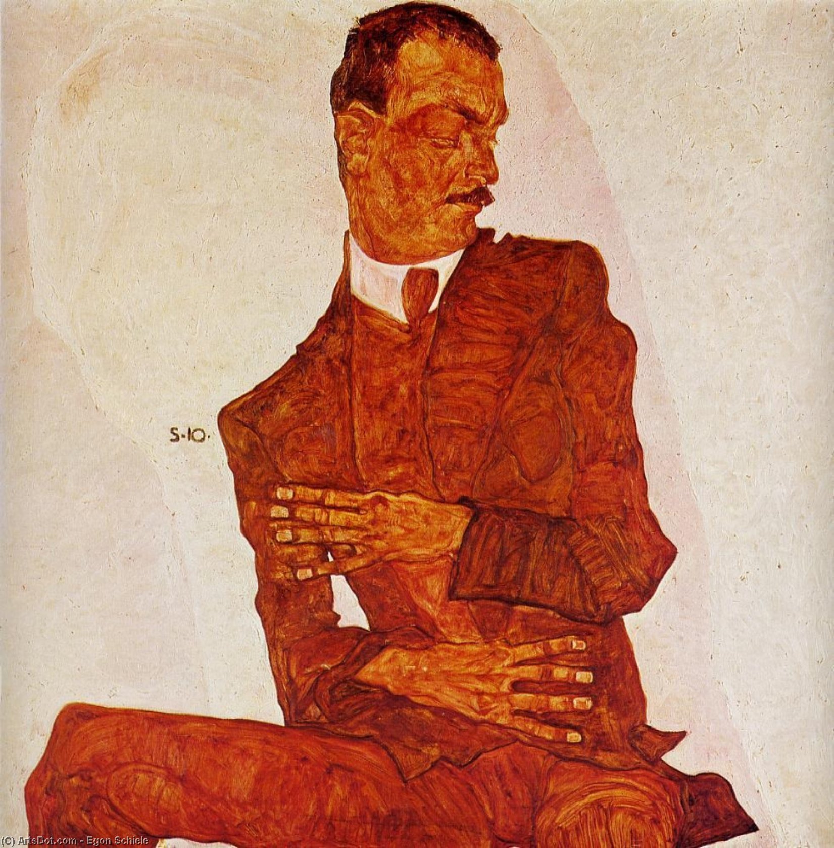Retrato Del Crítico De Arte, Arthur Roessler — Egon Schiele