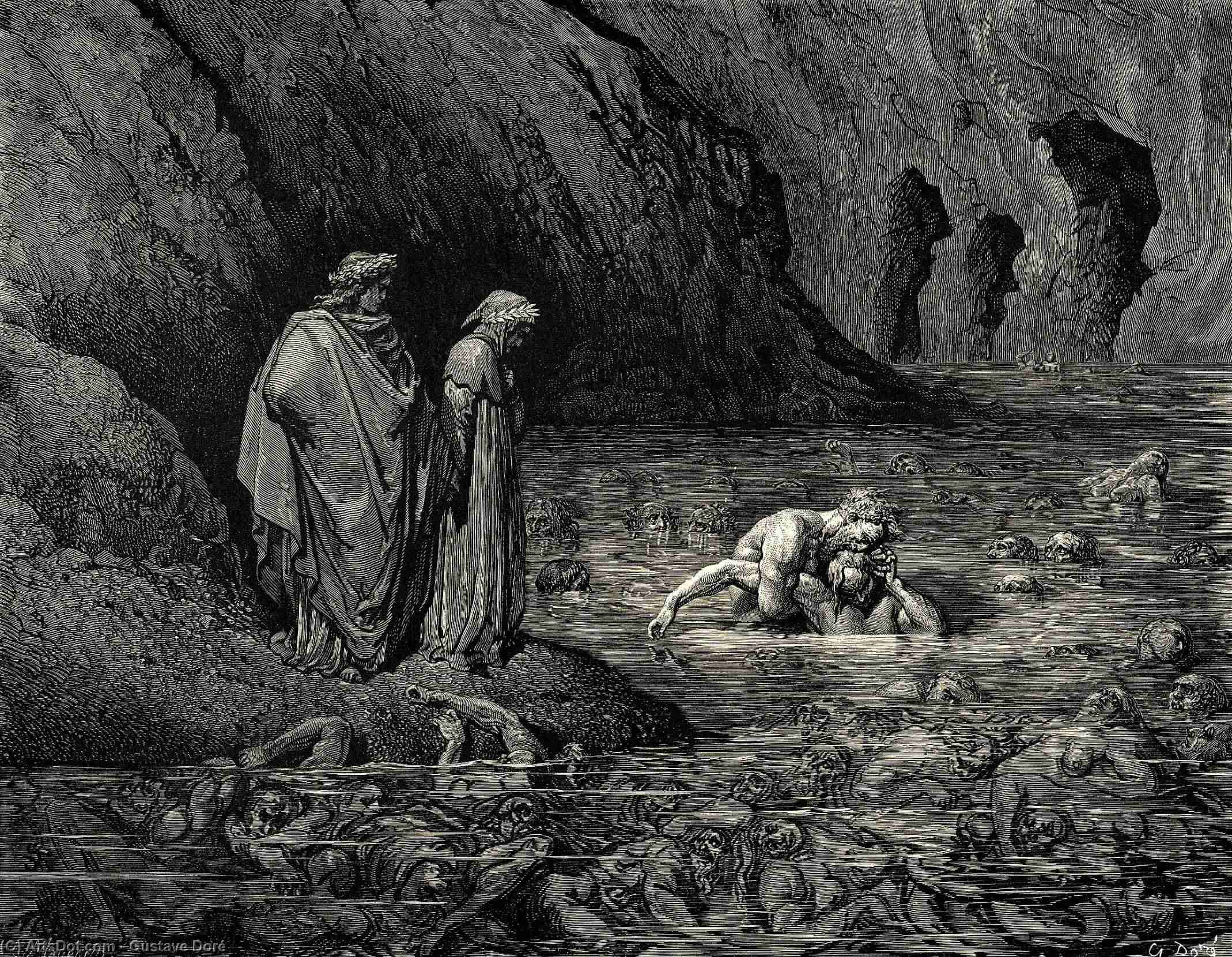 The Inferno, Canto 32 — Paul Gustave Doré
