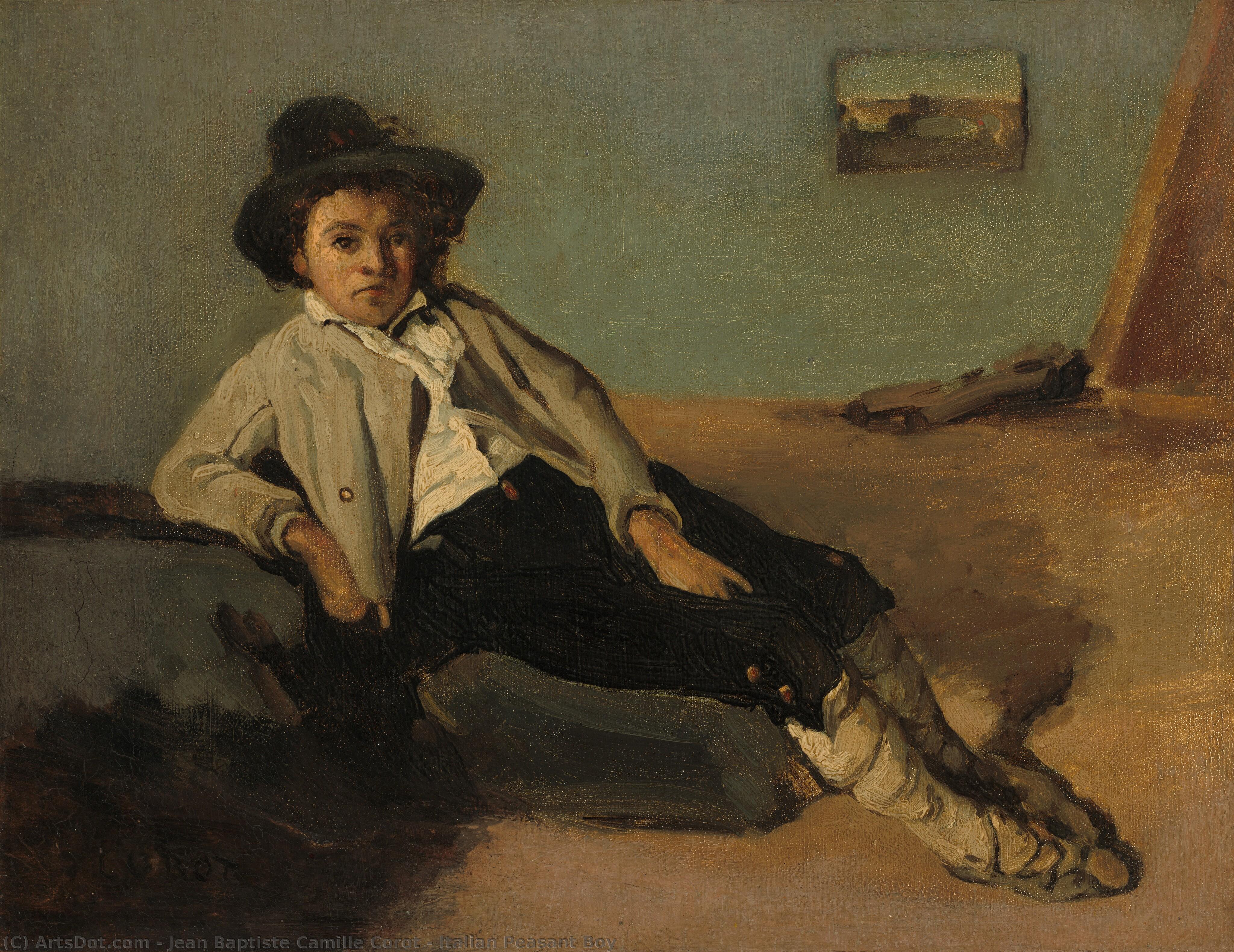 Italian Peasant Boy — Jean-baptiste-camille Corot