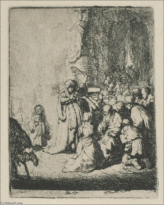 Die Vorstellung Mit Dem Engel — Rembrandt Van Rijn