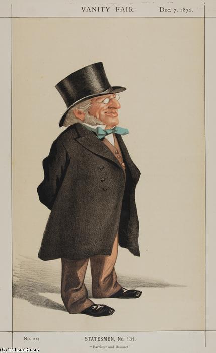 Statesmen No.1310 Caricature Of Sir Francis Goldsmid M.p. — Jacques Joseph Tissot