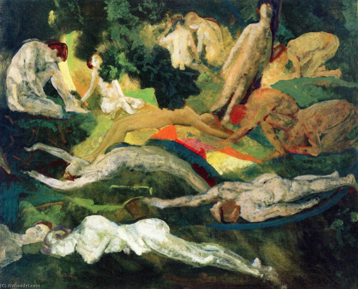 Figures In A Landscape — Артур Боуэн Дэвис