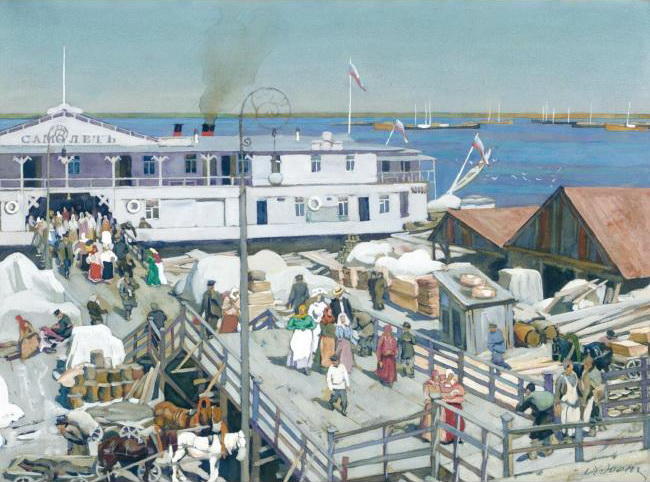 The Pierce ''samolyot'' On Volga. Nizhny Novgorod — Konstantin Yuon