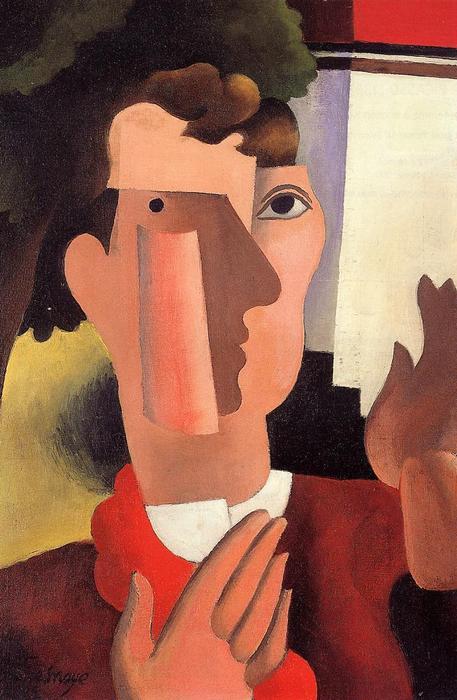 Man With A Red Kerchief — Roger De La Fresnaye