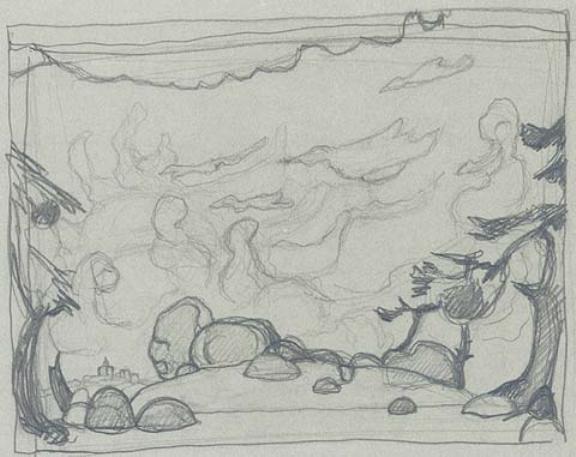 Composition Sketch 1 — Николай Константинович Роерих