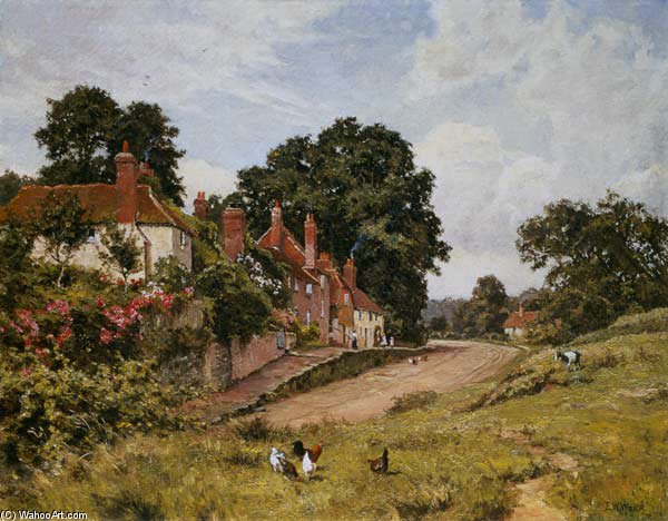 The Terrace At Fittleworth — Edward Wilkins Waite