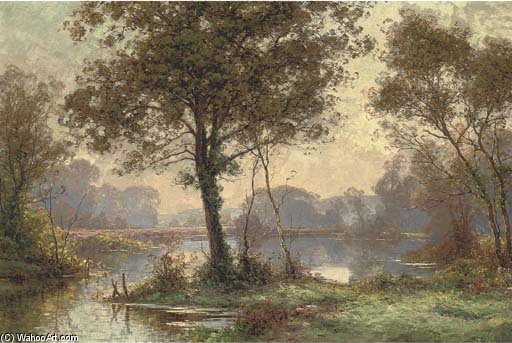 At The Lake In The Forest — Albert Gabriel Rigolot