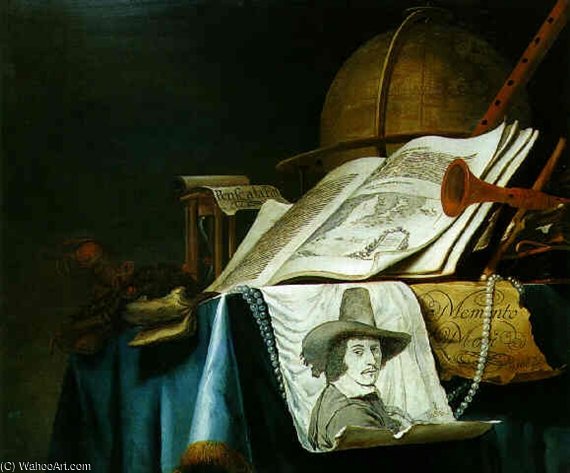 Ité Avec Le Portrait Du Peintre — Vincent I Laurensz Van Der Vinne