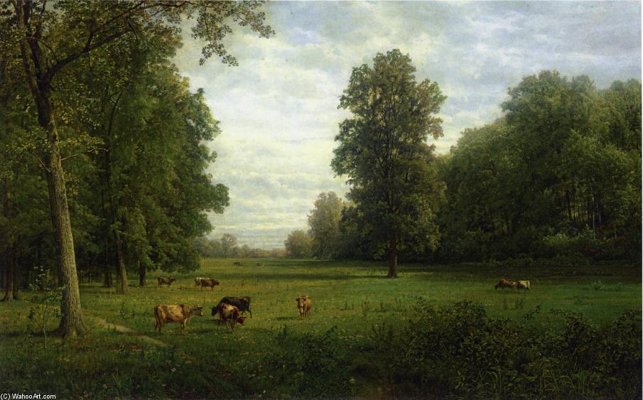 Cows In A Pasture — ウィリアム・トロスト・リチャーズ