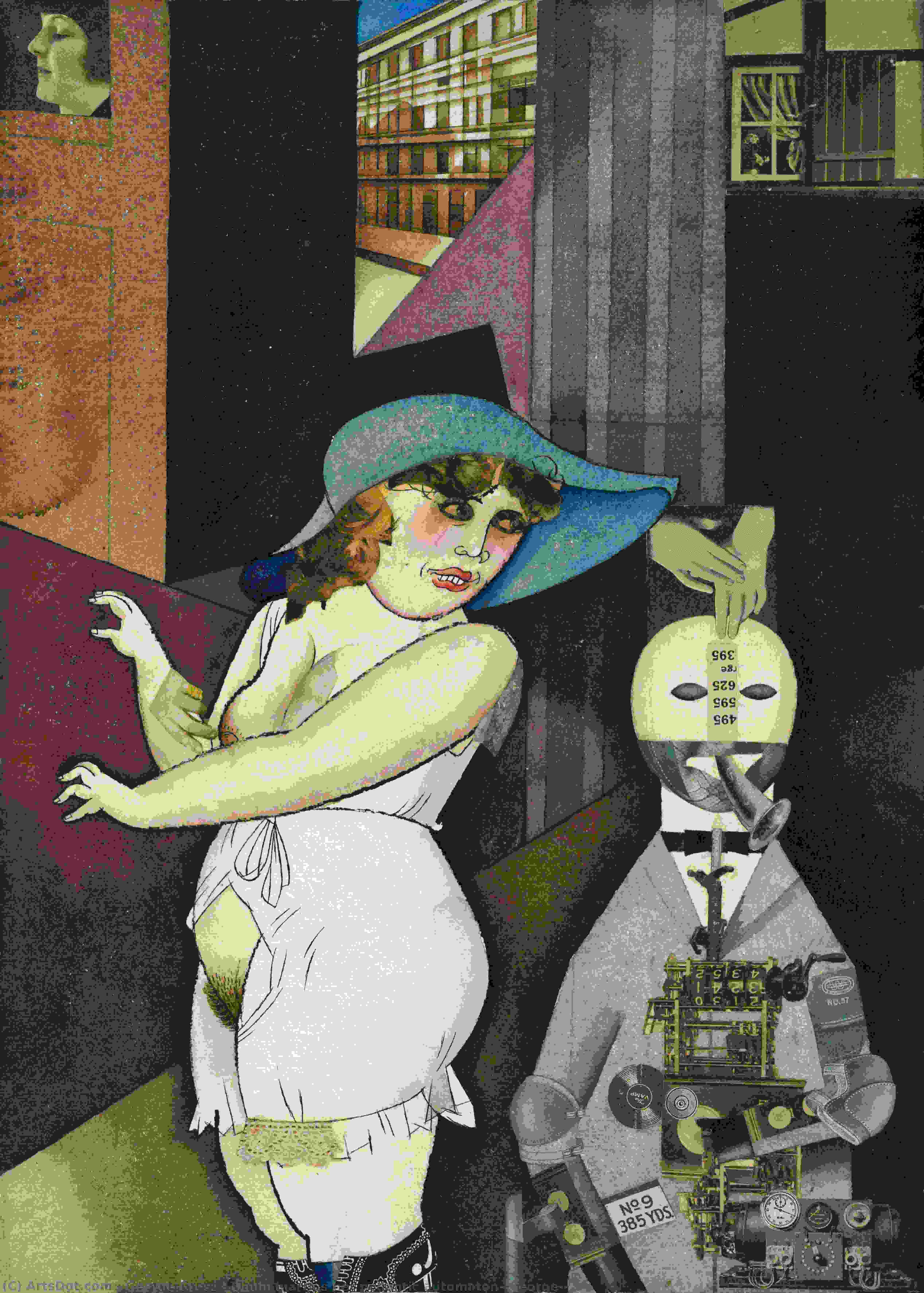Daum Marries Her Pedantic Automaton''george'' — George Grosz