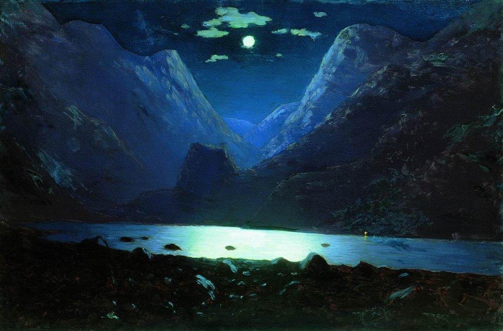 Daryal Pass. Moonlight Night — Архип Куинджи