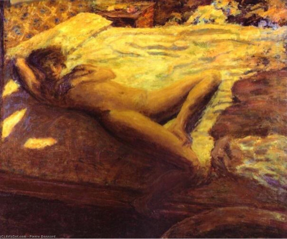 Woman Reclining On A Bed, Or The Indolent Woman — Pierre Bonnard