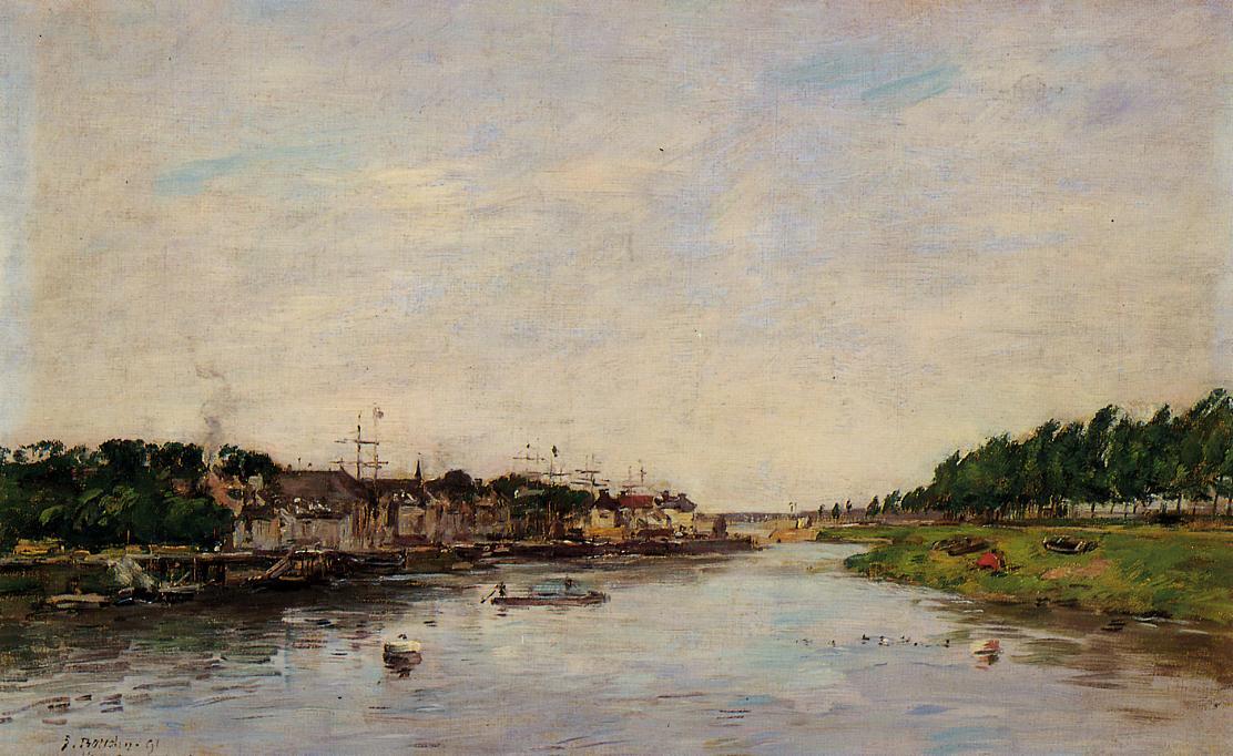 Entrance To The Port Of Saint-valery-sur-somme — Eugène Louis Boudin