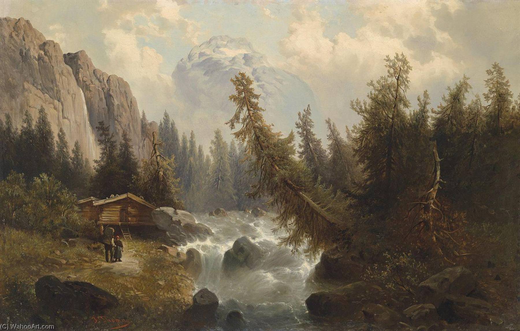 Landscape With Mountain Stream — Josef Thoma