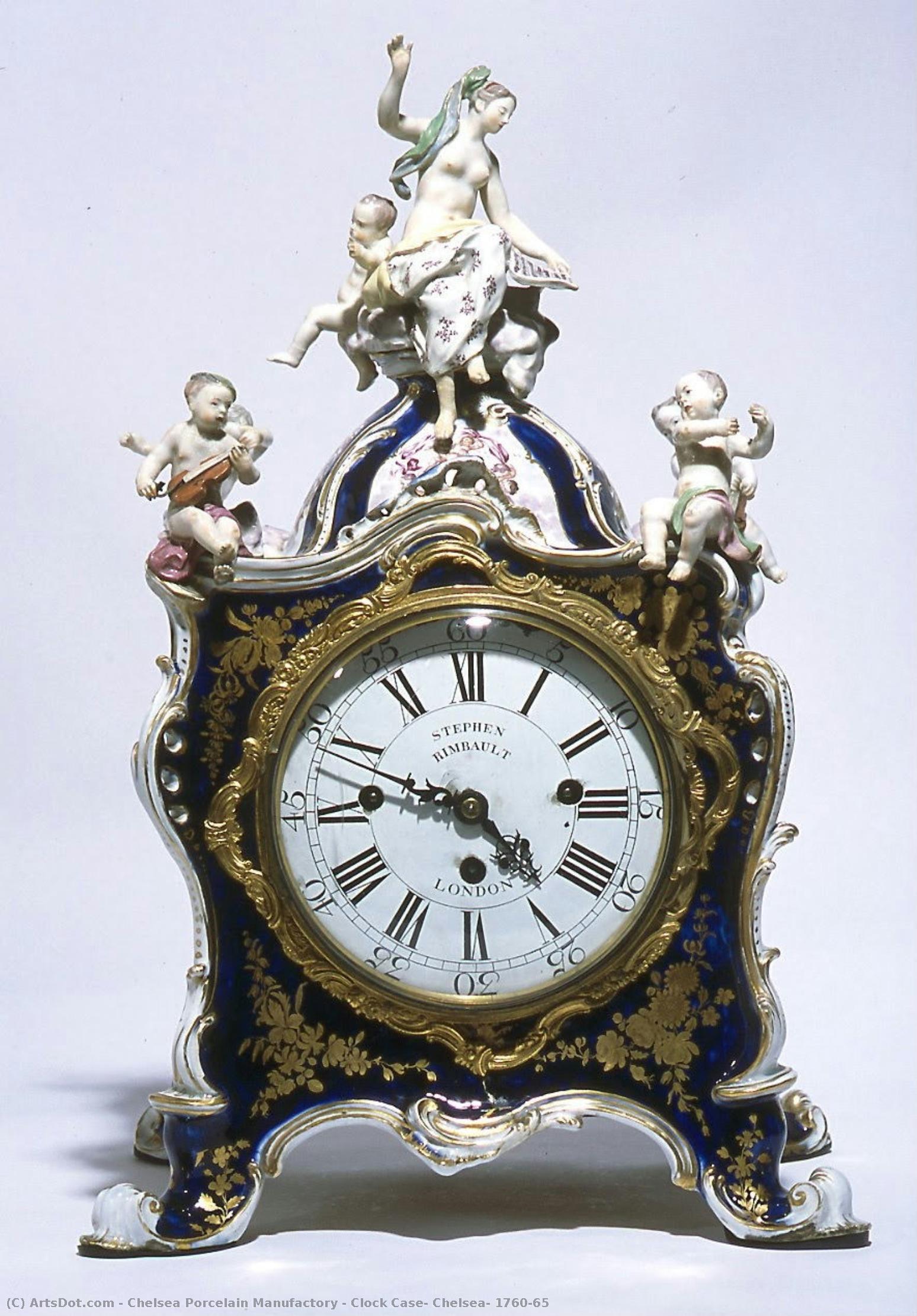 Clock Case, Chelsea, 1760-65 — Chelsea Porcelain Manufactory