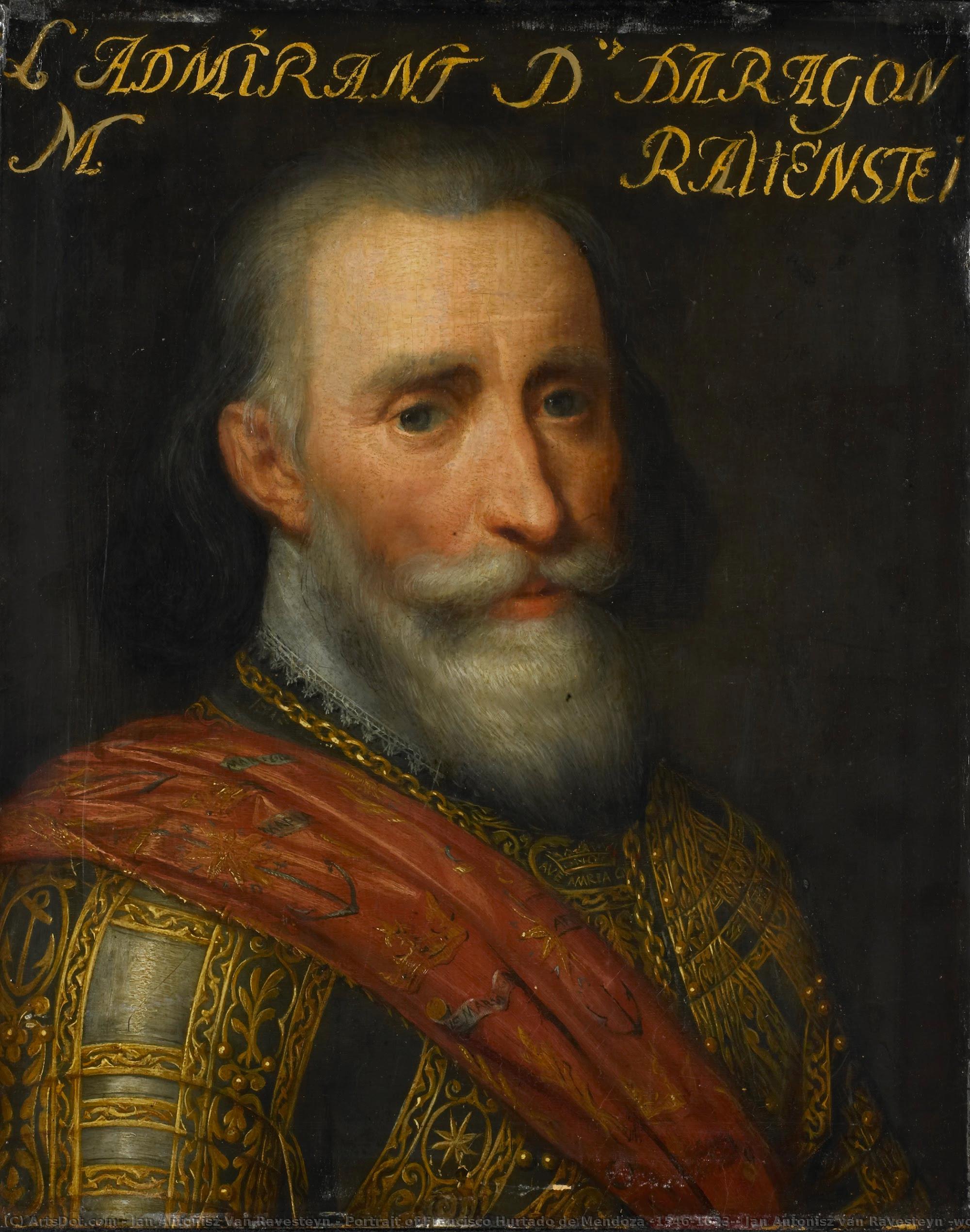Portrait Of Francisco Hurtado De Mendoza (1546-1623), Jan Antonisz Van Ravesteyn (workshop Of), C. 1609 - C. 1633 — Jan Antonisz Van Ravesteyn