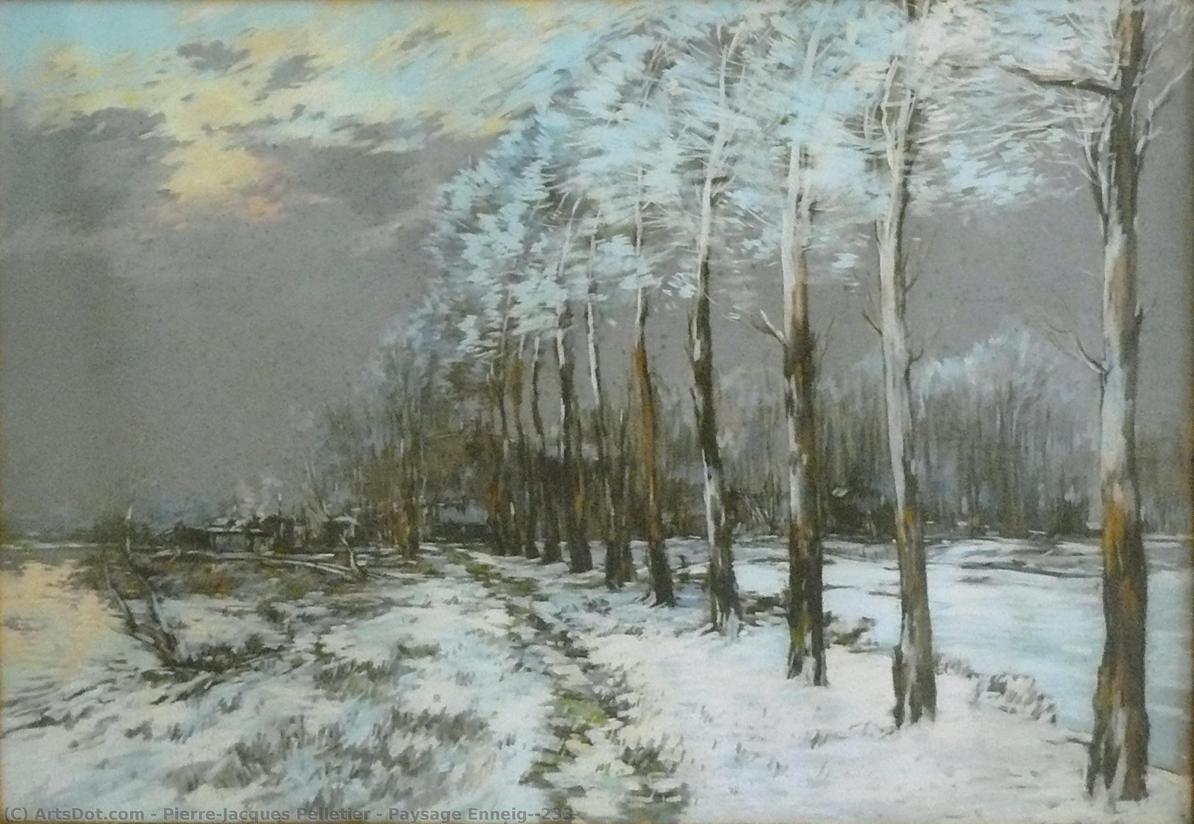 Paysage Enneigé — Pierre-jacques Pelletier