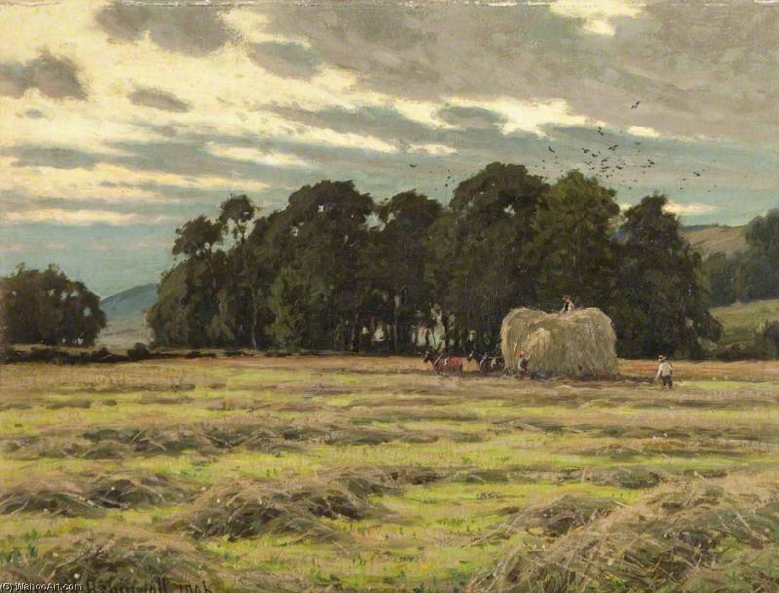 Haymaking, Twilight, Caton — Reginald Aspinwall