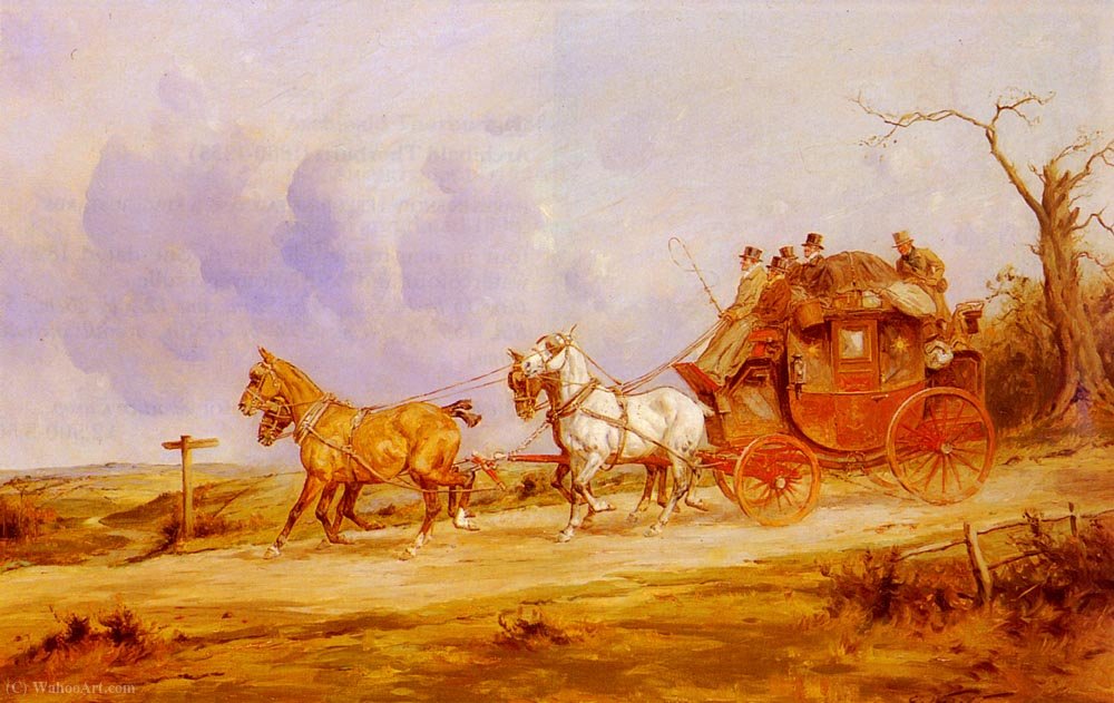 A Coach And Four On The Open Road — George Hand Wright