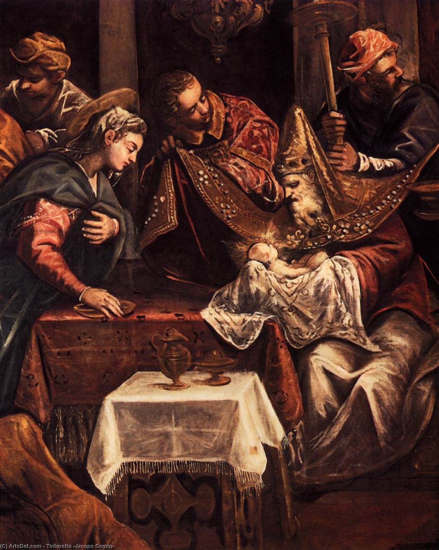 The Circumcision (detail) — Jacopo Tintoretto