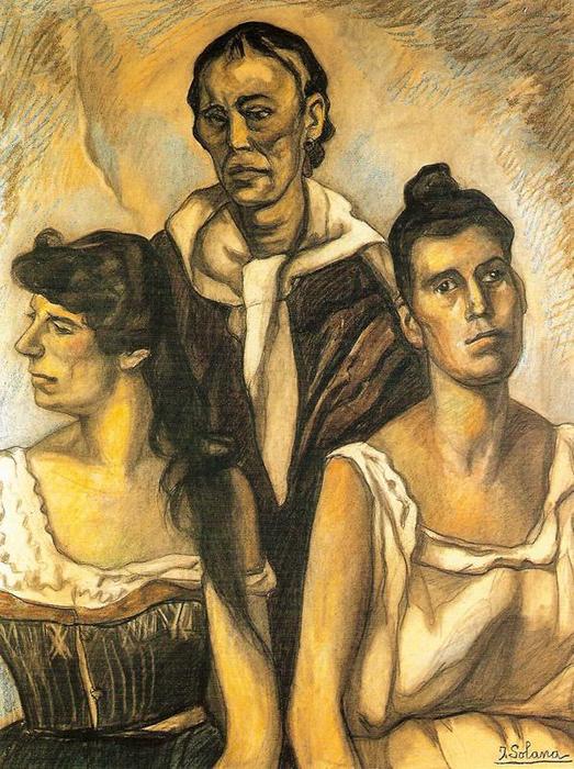 Mujeres De La Casa Del Arrabal — José Gutiérrez Solana