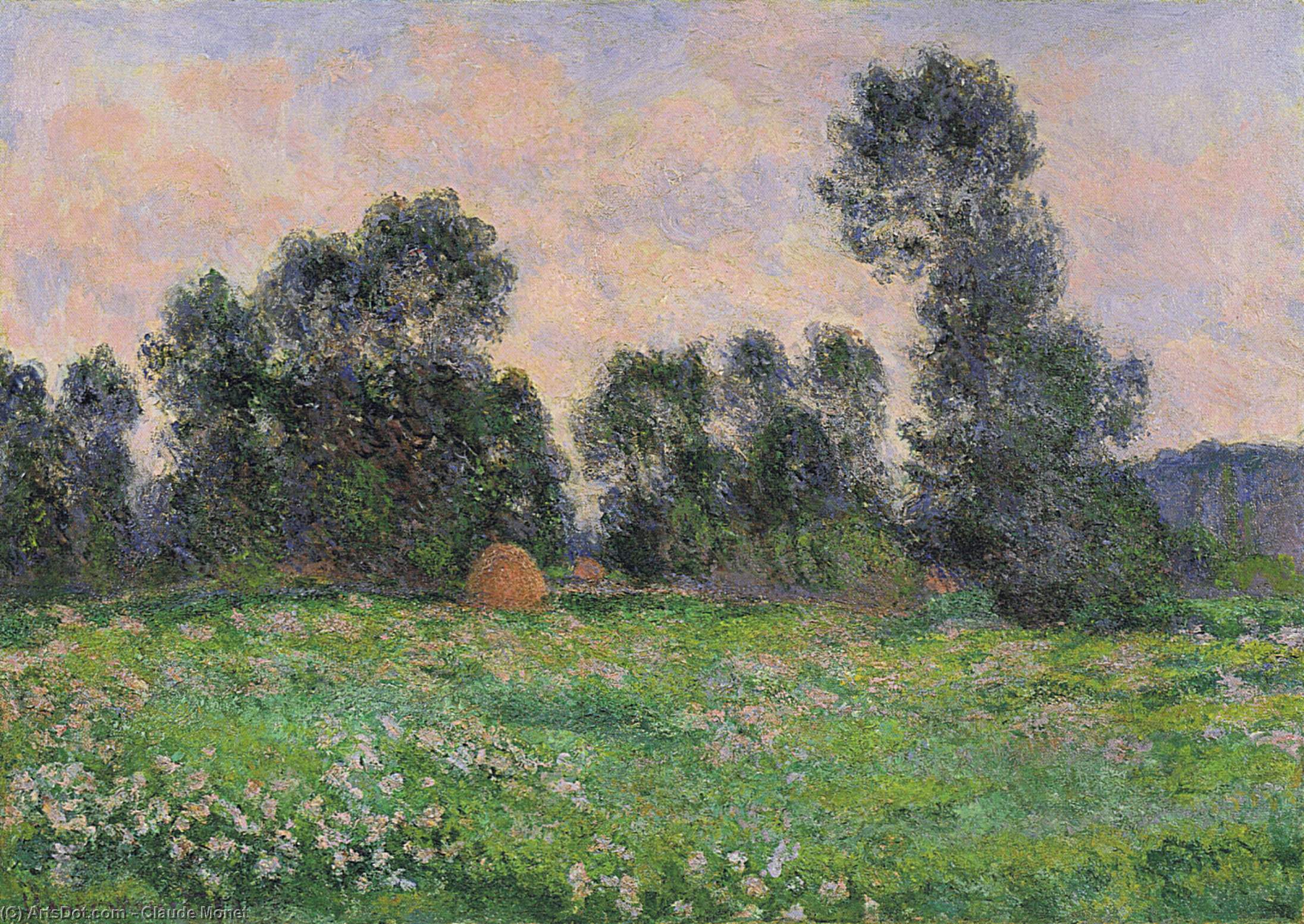 Meadow In Giverny — Claude Monet