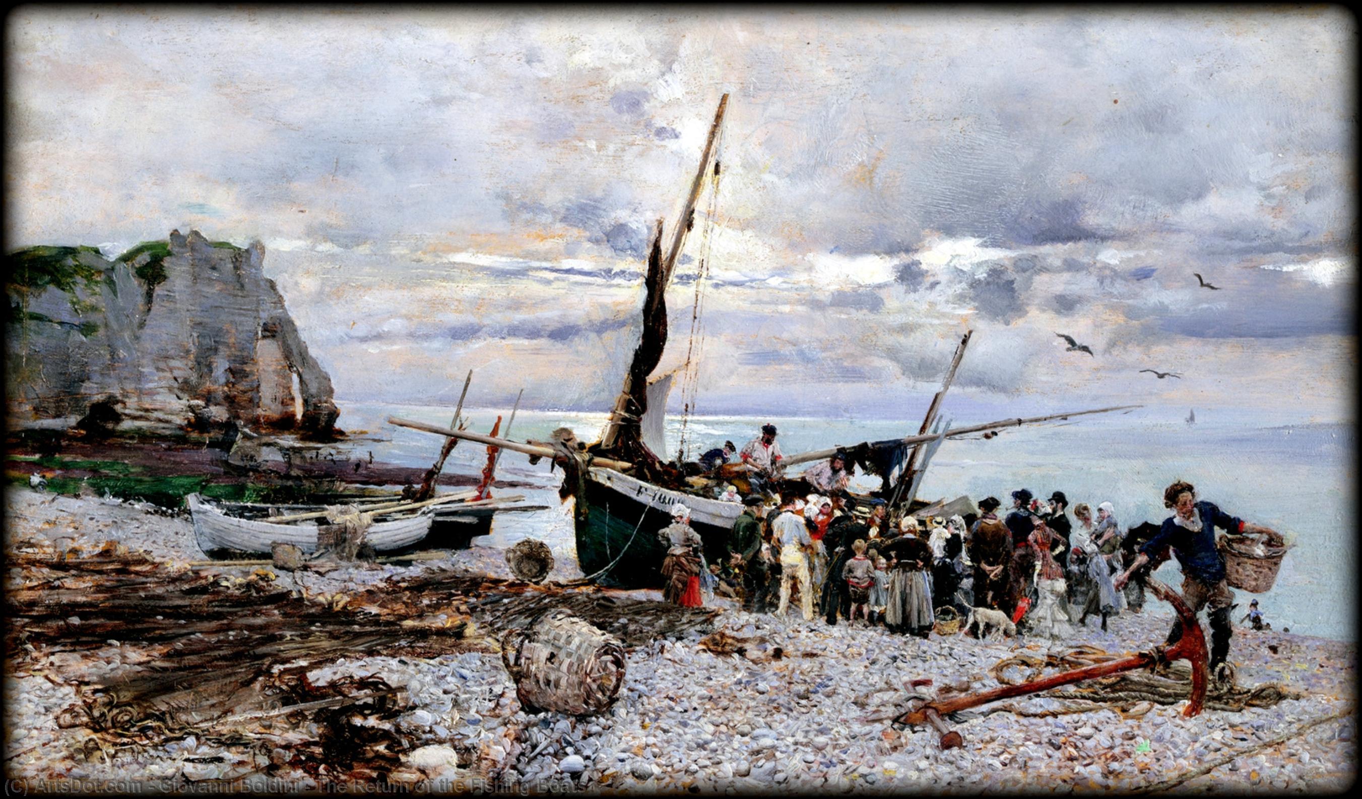 The Return Of The Fishing Boats — Giovanni Boldini