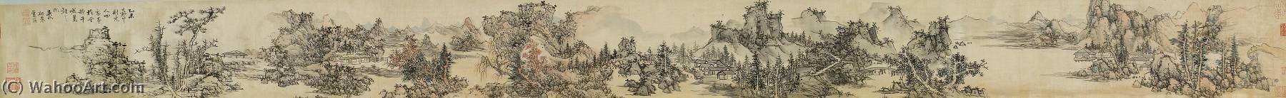 Landscape In The Style Of The Four Yuan Masters — Lan Ying Jiang Hong