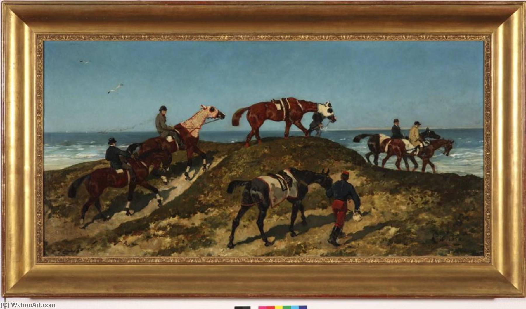 Promenade Sur Les Dunes — Princeteau Pierre Charles Marie