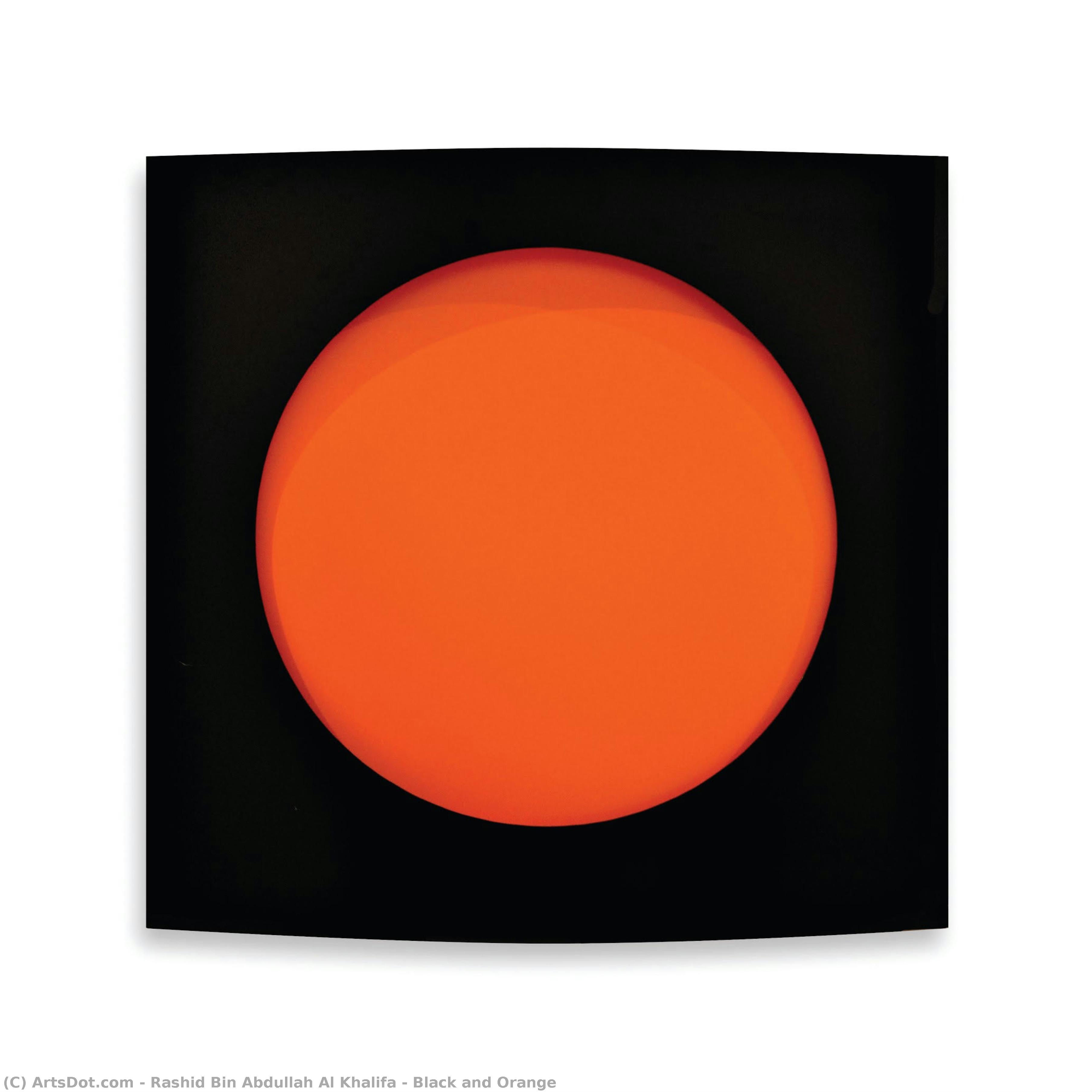 Black And Orange — Rashid Bin Abdullah Al Khalifa