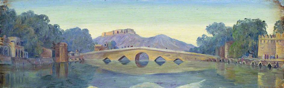 Die Brücke Von Oodipur (udaipur), Januar 1879 — Marianne North
