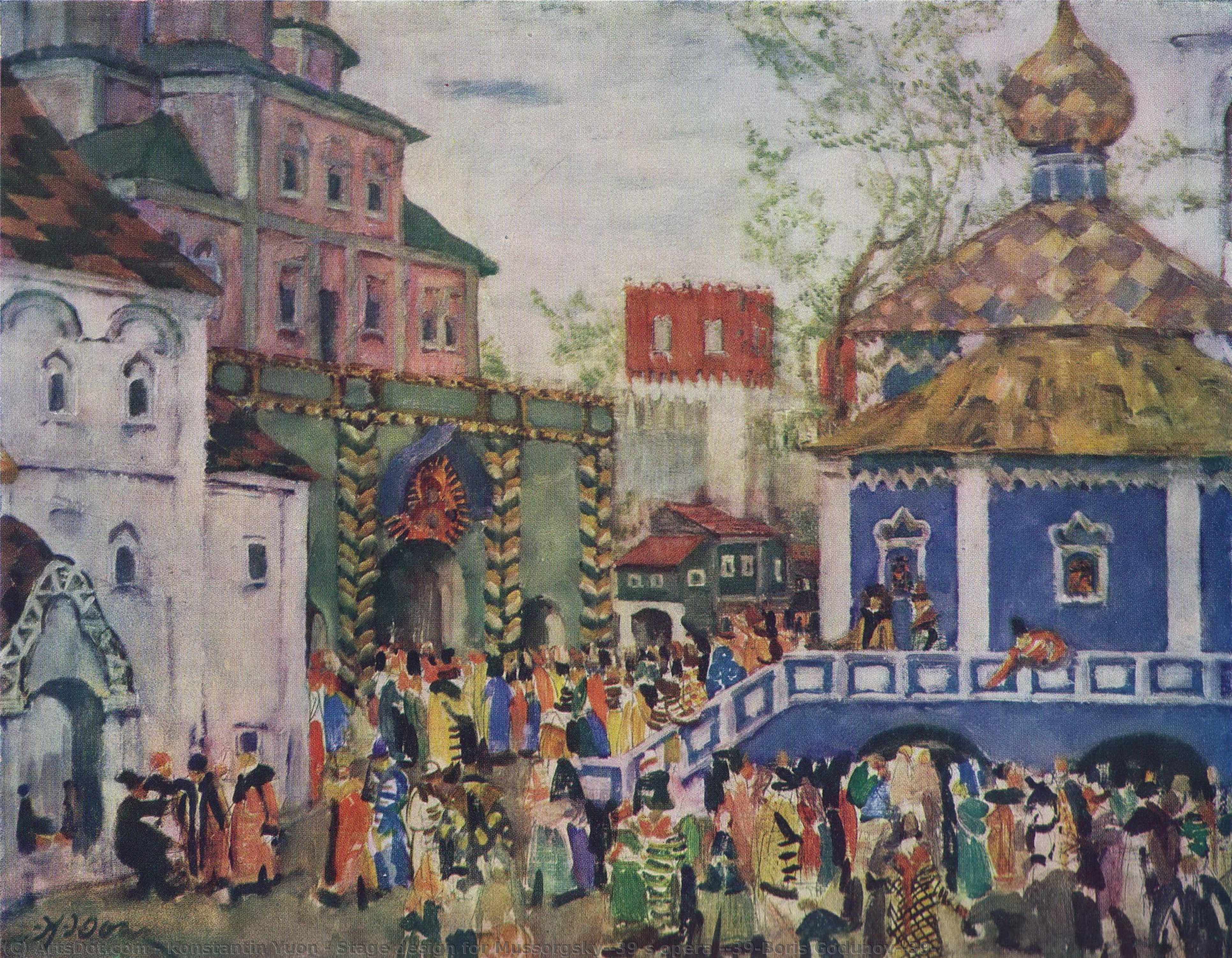 Stage Design For Mussorgsky's Opera 'boris Godunov' — Konstantin Yuon