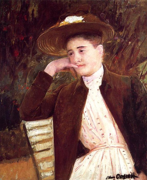 Celeste In A Brown Hat — Mary Stevenson Cassatt