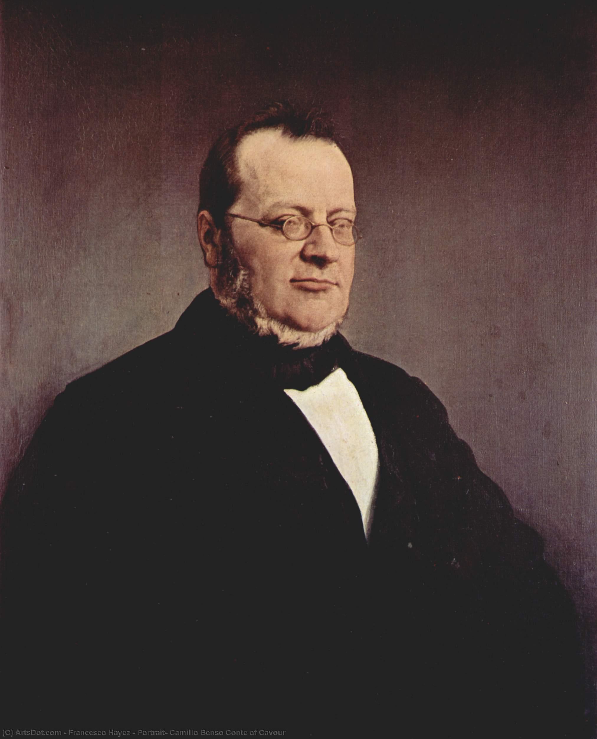 Portrait, Camillo Benso Conte Of Cavour — フランチェスコ・アジェッツ