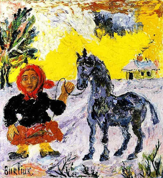 Blue Horse — Давид Бурлюк