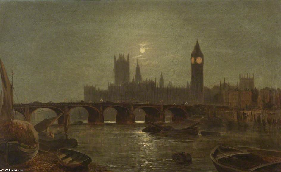 Westminster By Moonlight — Alfred I Glendening