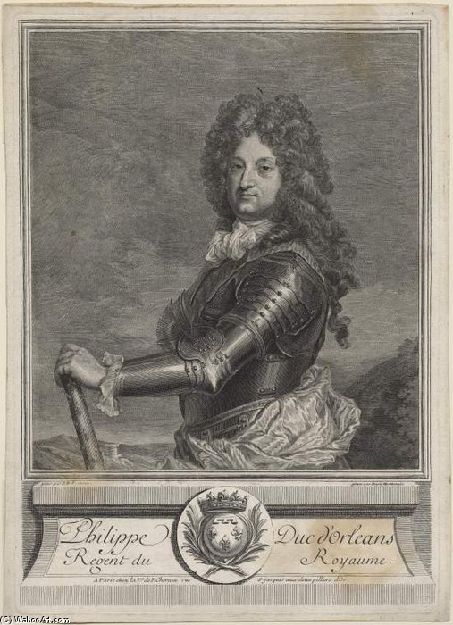 Duc D'orléans By Marie Anne Horthemels — Jean Baptiste Santerre