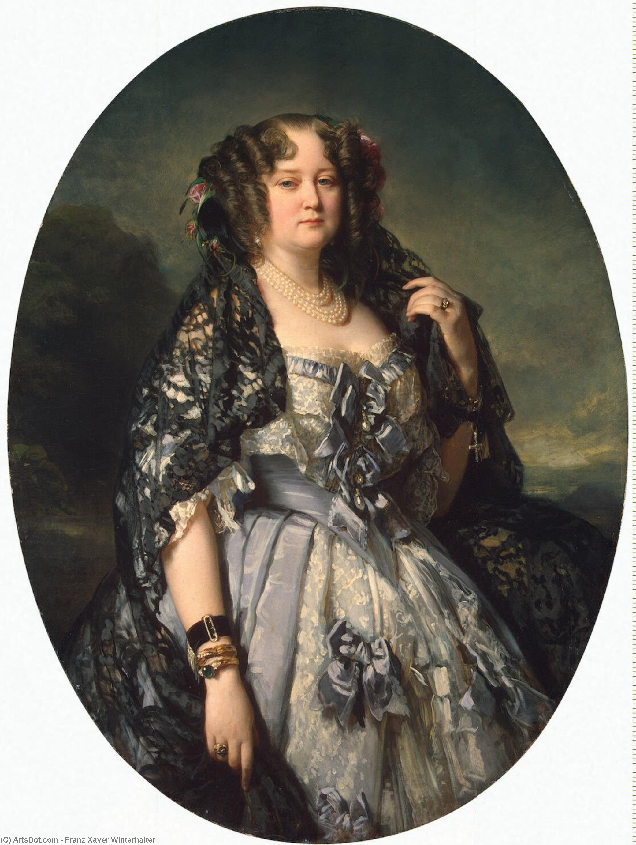 Portrait Of Sophia Alexandrovna Radziwi — Франц Ксавер Винтерхалтер