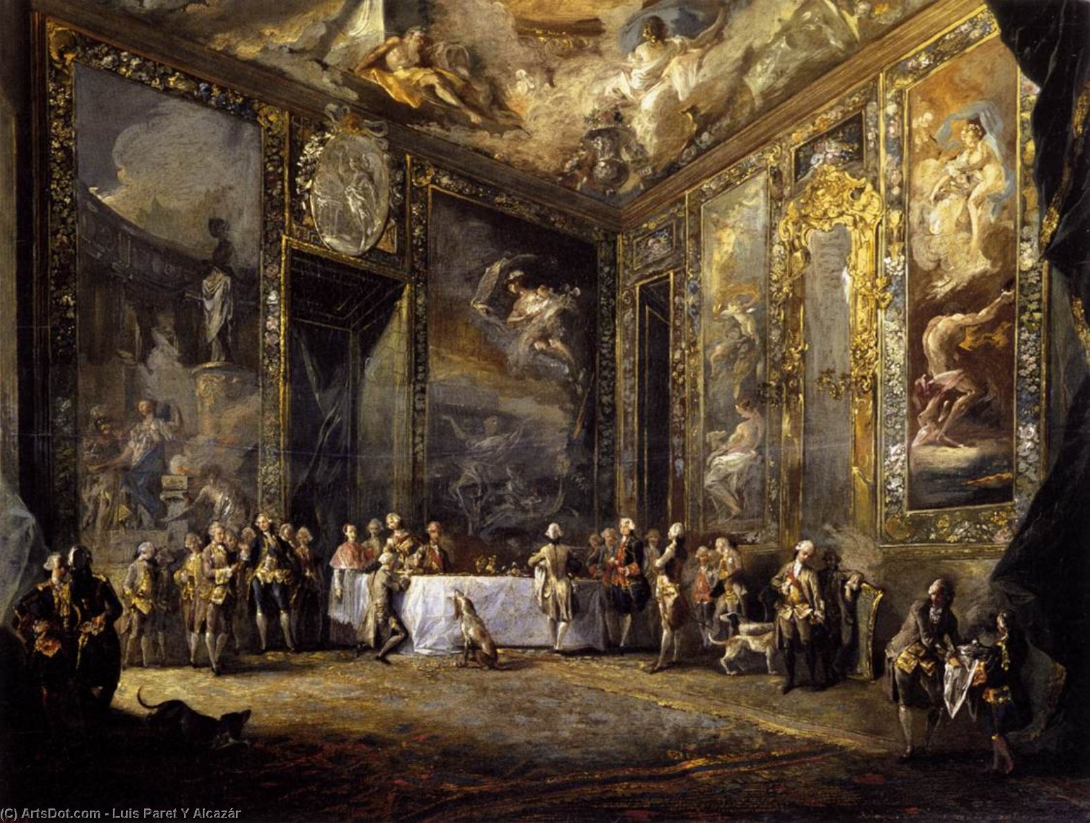 Charles Iii Dining Before The Court — Luis Paret Y Alcázar