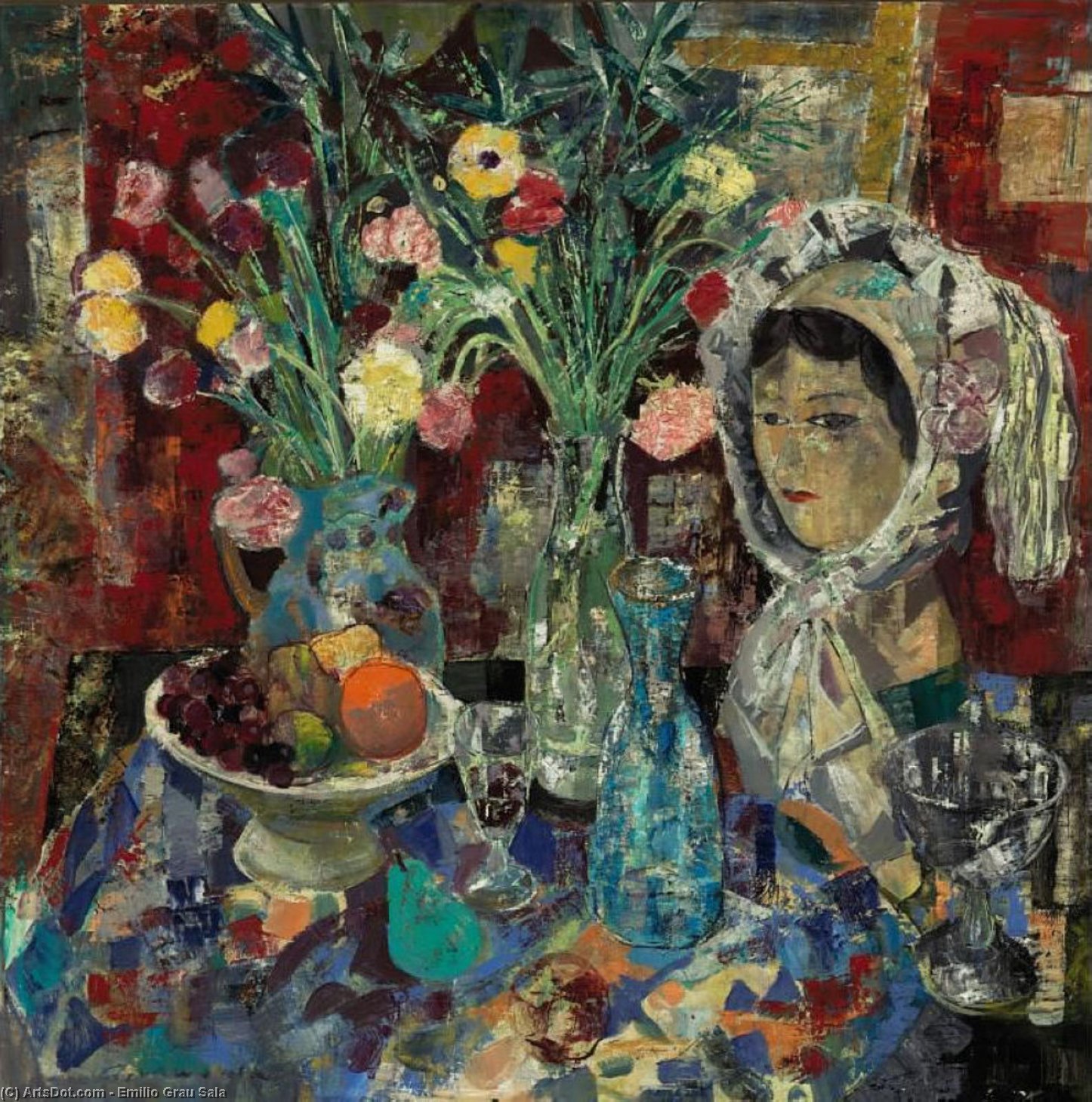 Still Life With Hat-block, (1963) — Emilio Grau Sala