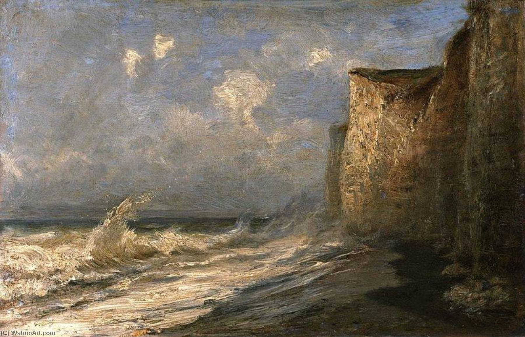 Etretat, Low Tide — Alexei Petrovich Bogoliubov