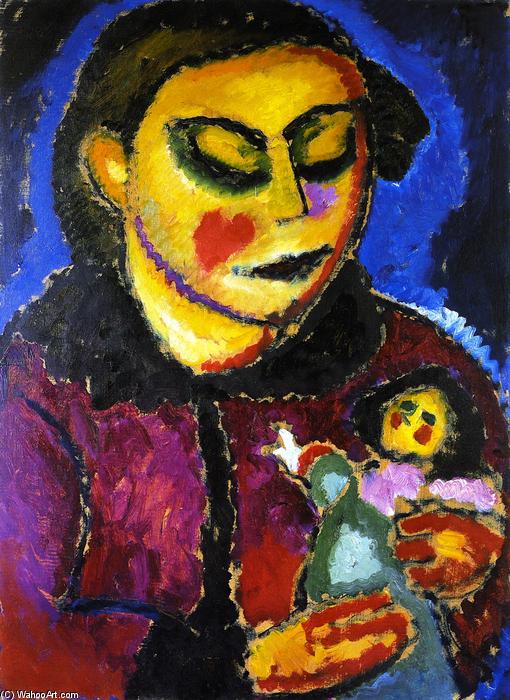 Girl With Doll — Alexej Von Jawlensky