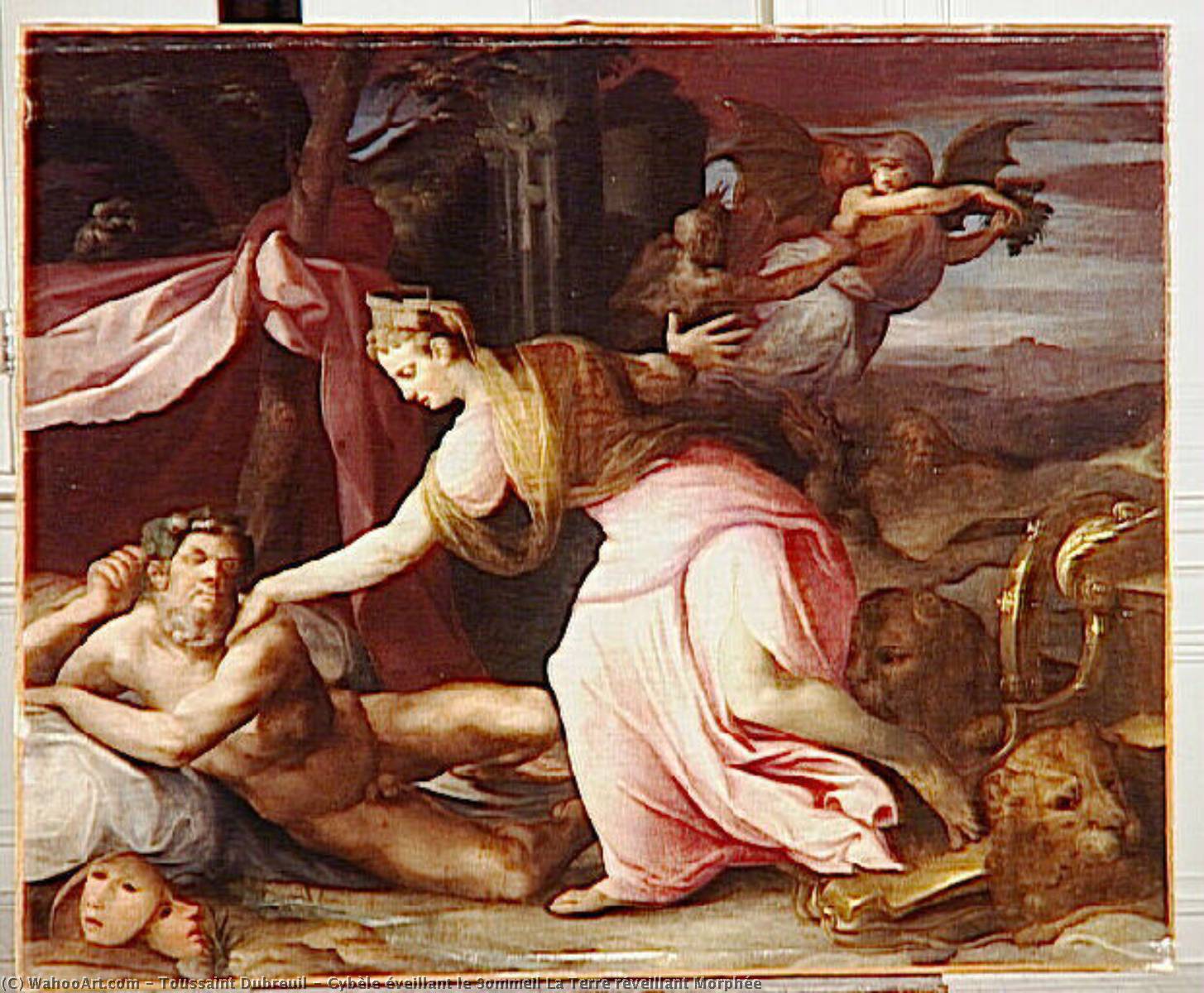 Cybèle Éveillant Le Sommeil La Terre Réveillant Morphée — Toussaint Dubreuil