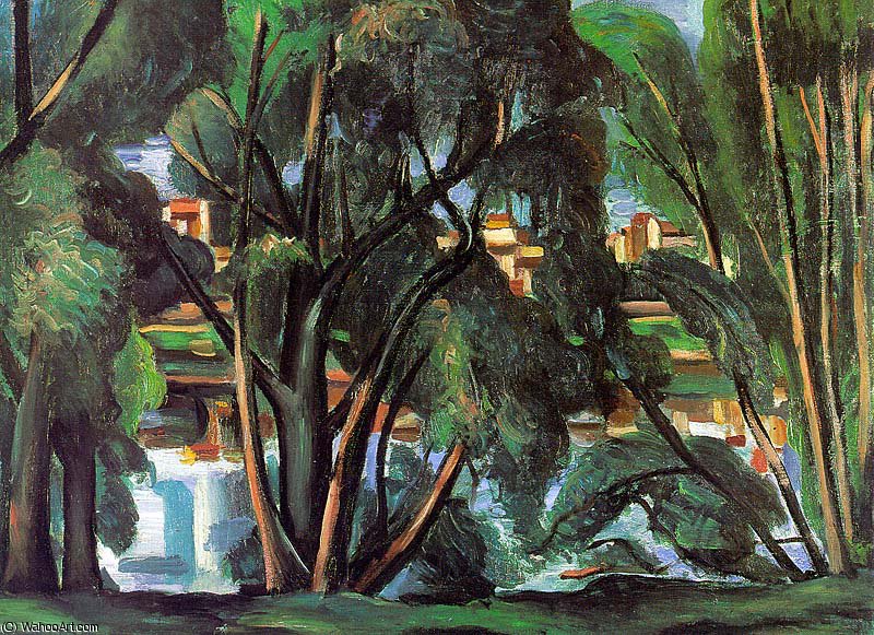 Trees On The Banks Of The Seine, Staatsgalerie, — André Derain