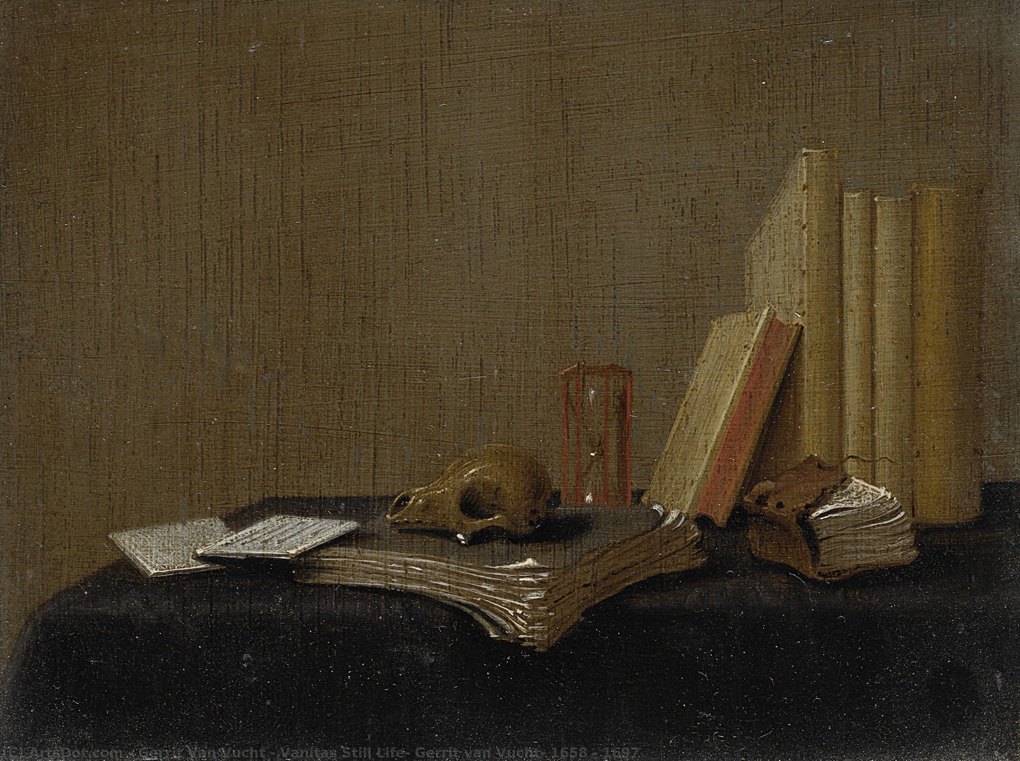 Vanitas Still Life, Gerrit Van Vucht, 1658 - 1697 — Gerrit Van Vucht