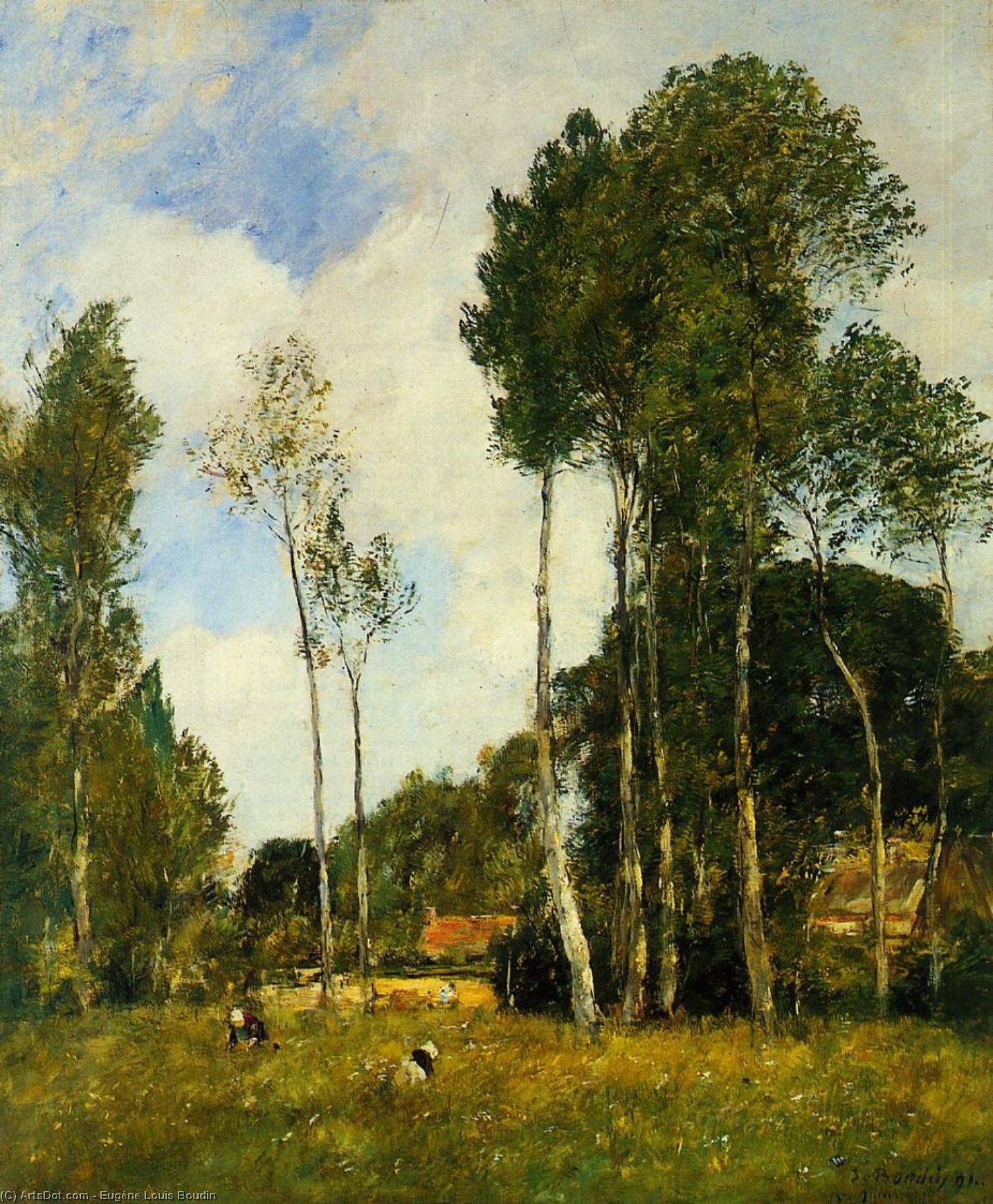 Oiseme Landscape, Near Chartres — Eugène Louis Boudin