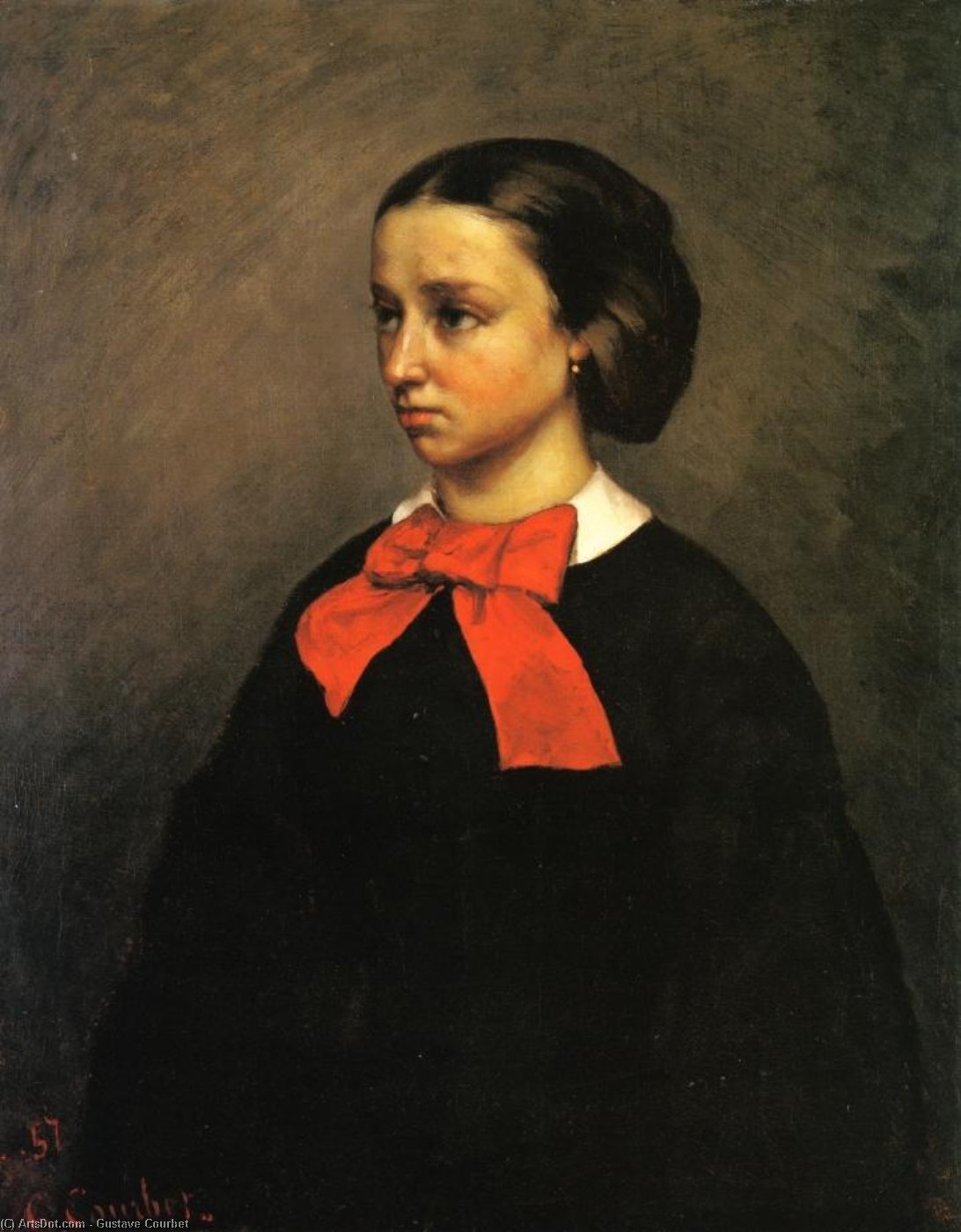 Retrato De La Srta. Jacquet — Gustave Courbet