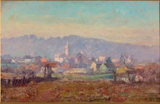 The Tower In The Village — Theodore Clement Steele