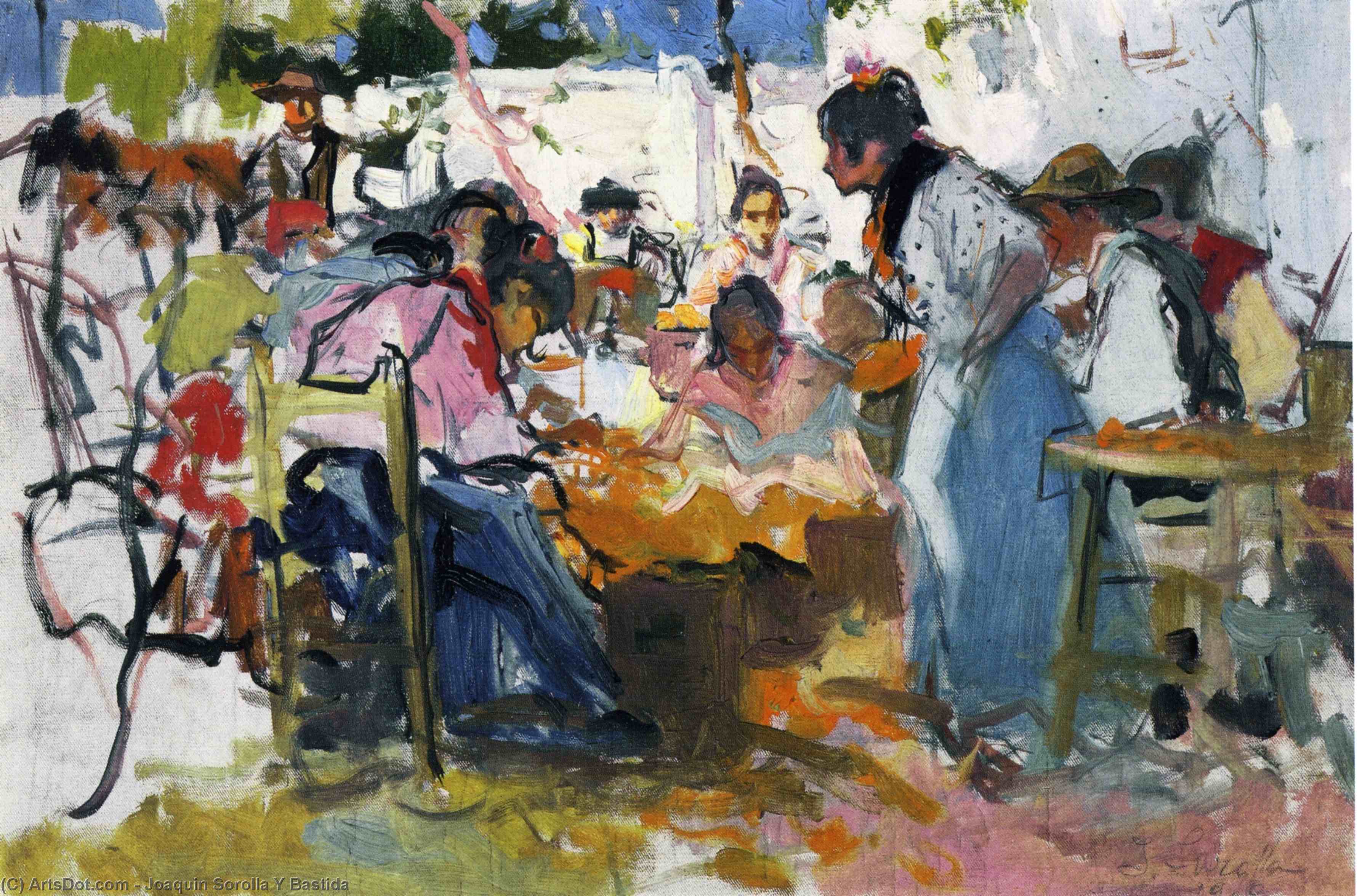 Net Menders In Valencia — Joaquín Sorolla Y Bastida